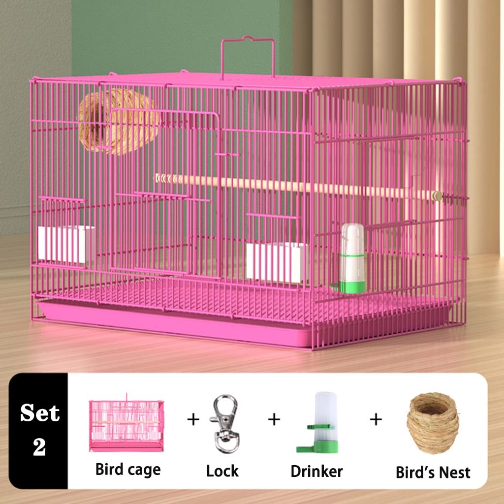 Amazon.com: Bird Cage 鸚鵡籠大型家用鳥類別墅附站立桿鳥籠帶開口的鳥
